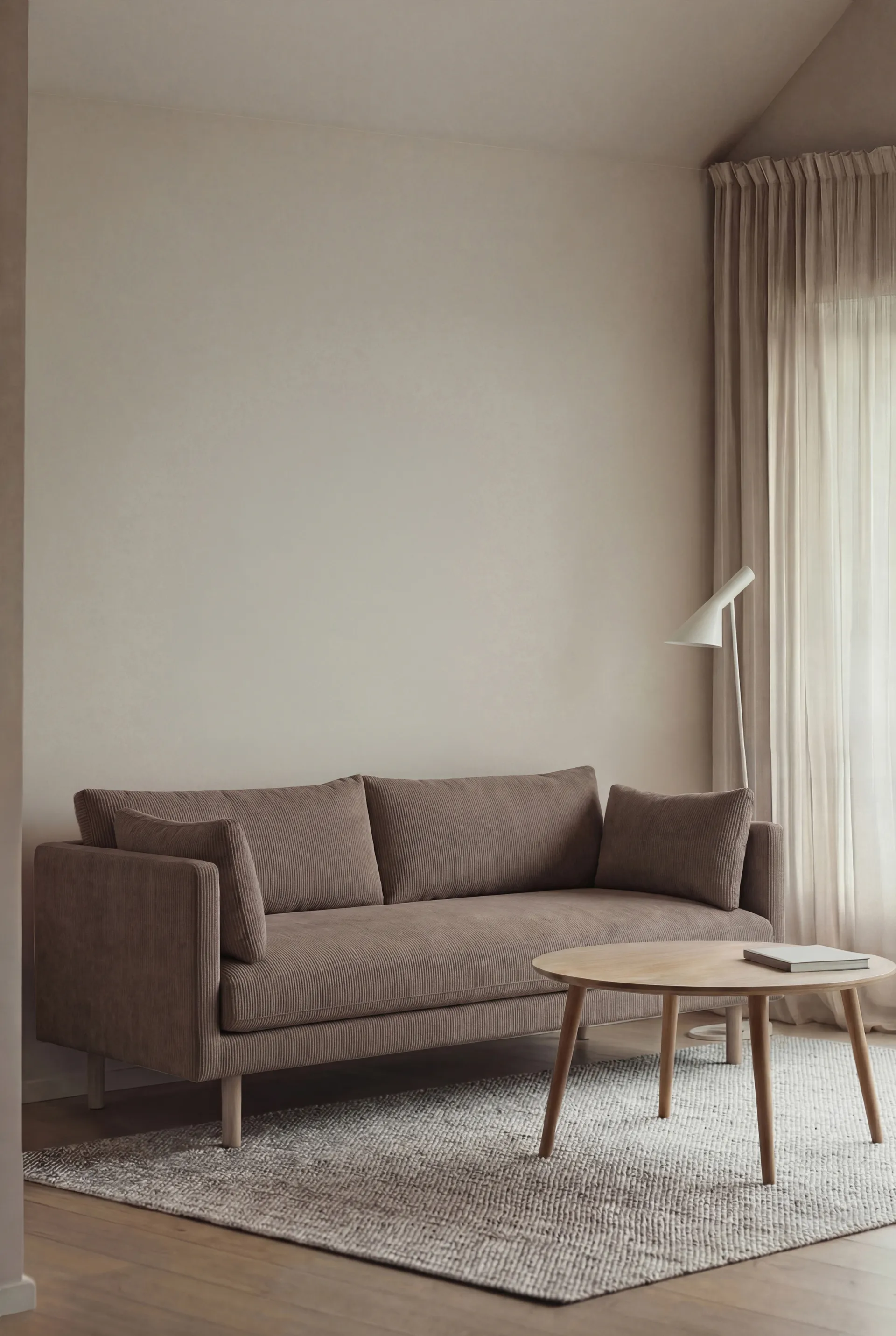 Linnevik καναπές, Jump Brown 1955 1955-Λευκή λαδωμένη δρυς, 2 θέσεων 1898