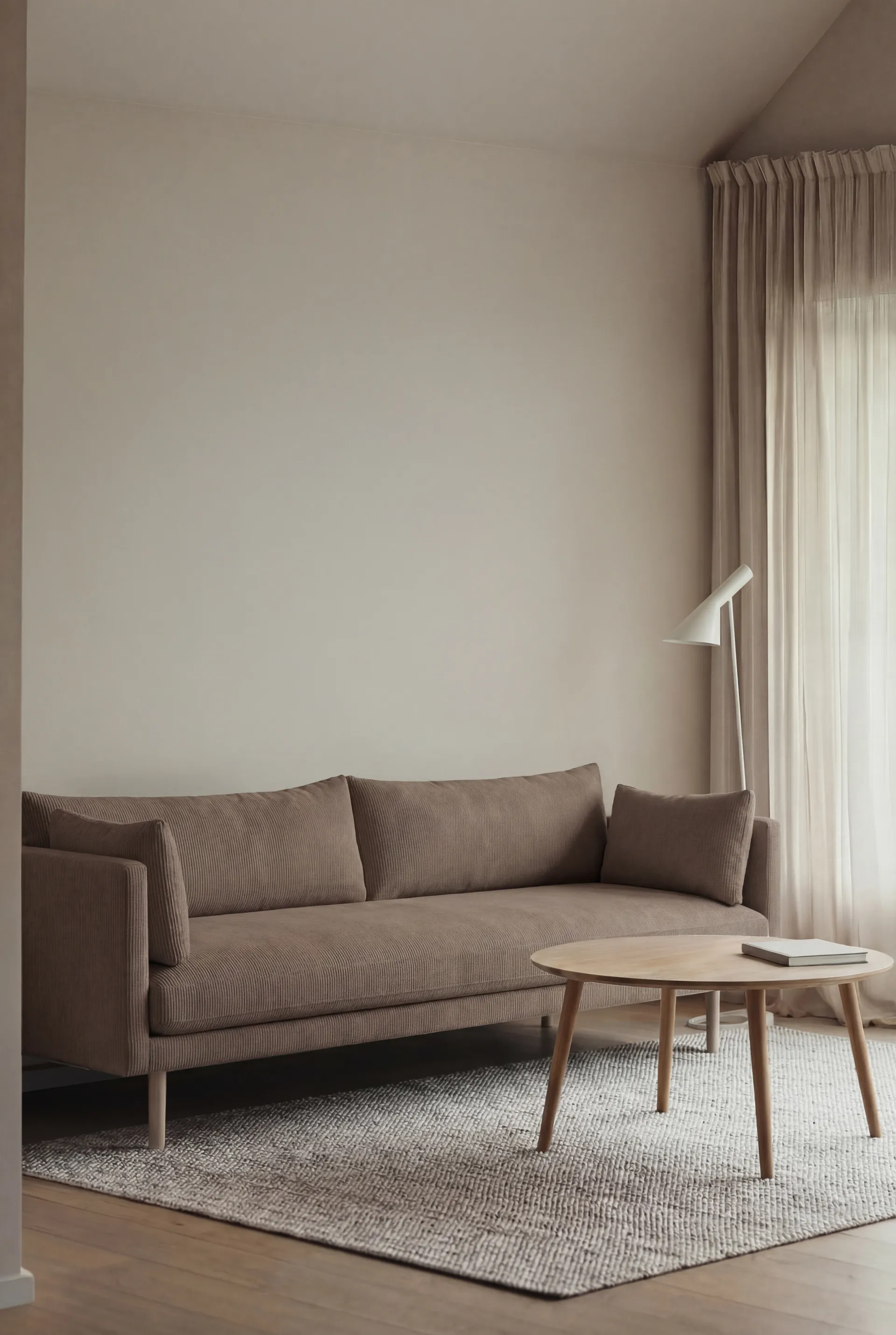 Linnevik καναπές, Jump Brown 1955 1955-Λευκή λαδωμένη δρυς, 4 θέσεων 1898