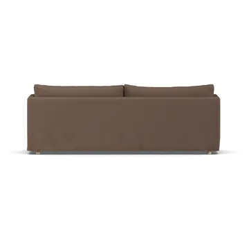 Linnevik καναπές - Jump brown 1955-Λευκή λαδωμένη δρυς, 4 θέσεων, με φούστα - 1898
