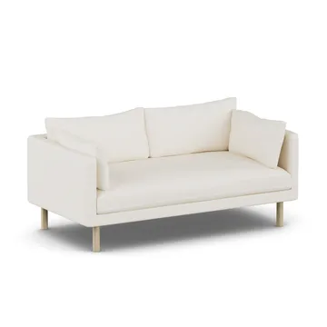 Linnevik καναπές - Jump Off White 1954-Λευκή λαδωμένη δρυς, 2 θέσεων, χωρίς φούστα - 1898