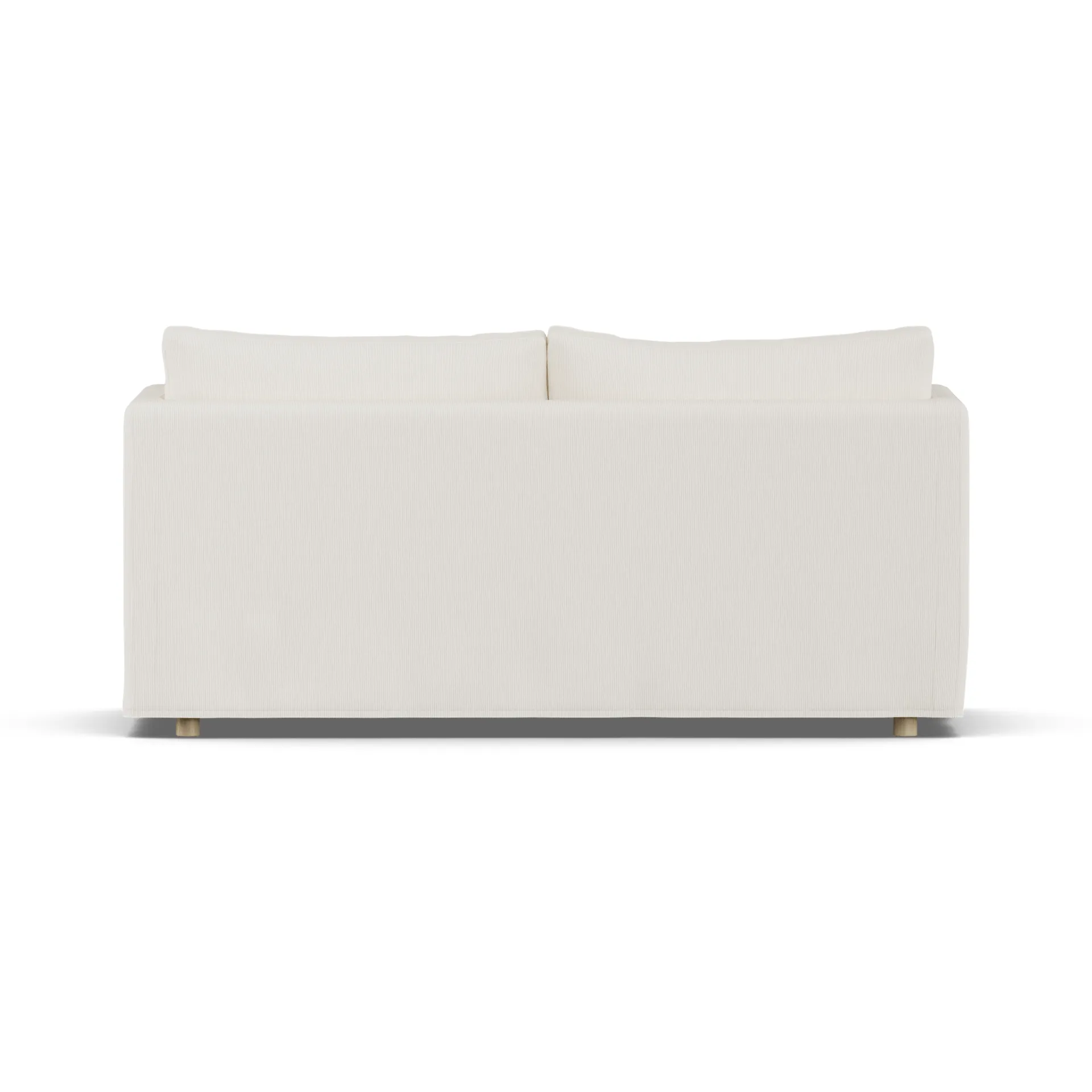 Linnevik καναπές, Jump off white 1954-Λευκή λαδωμένη δρυς, 2 θέσεων, με φούστα 1898