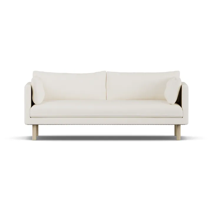 Linnevik καναπές - Jump Off White 1954-Λευκή λαδωμένη δρυς, 3 θέσεων, χωρίς φούστα - 1898