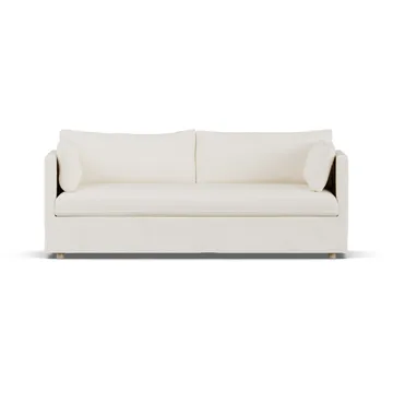 Linnevik καναπές - Jump off white 1954-Λευκή λαδωμένη δρυς, 3 θέσεων, με φούστα - 1898