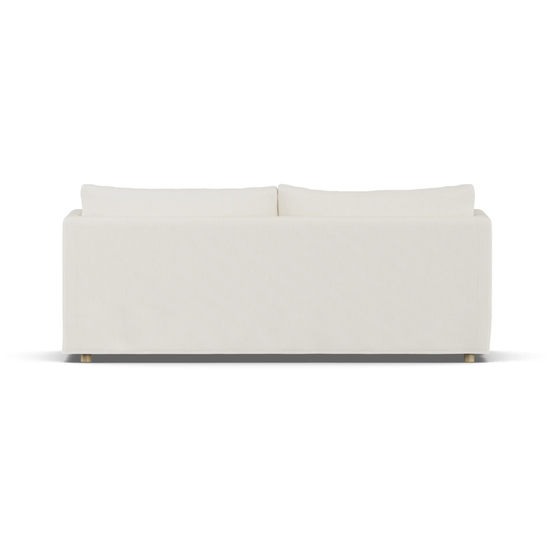 Linnevik καναπές, Jump off white 1954-Λευκή λαδωμένη δρυς, 3 θέσεων, με φούστα 1898