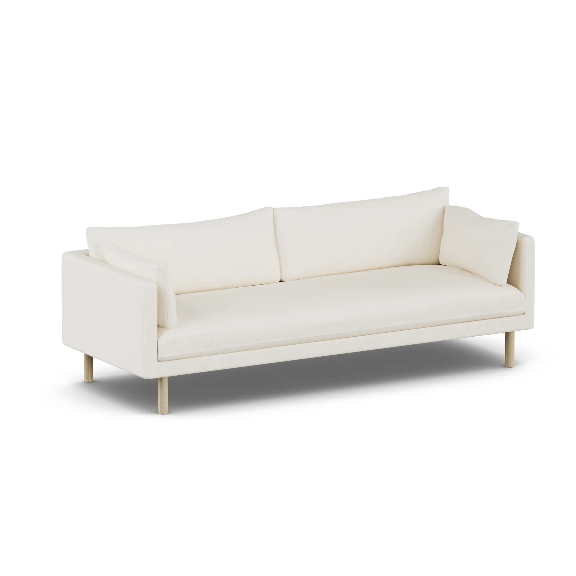 Linnevik καναπές, Jump Off White 1954-Λευκή λαδωμένη δρυς, 4 θέσεων, χωρίς φούστα 1898