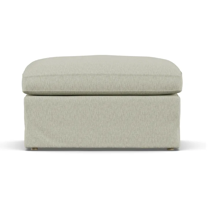 Linnevik υποπόδιο - Luiza Beige 3981-Λευκή λαδωμένη δρυς, με φούστα - 1898