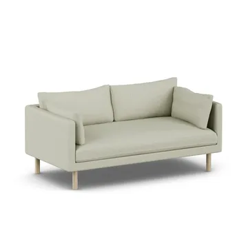 Linnevik καναπές - Luiza Beige 3981-Λευκή λαδωμένη δρυς, 2 θέσεων, χωρίς φούστα - 1898