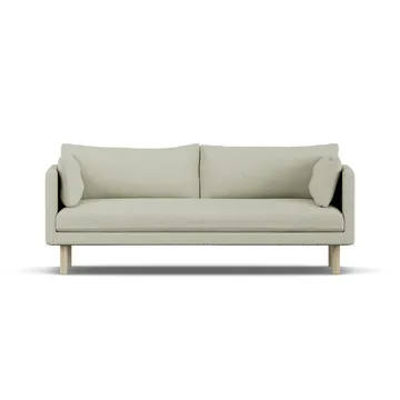 Linnevik καναπές - Luiza Beige 3981-Λευκή λαδωμένη δρυς, 3 θέσεων, χωρίς φούστα - 1898