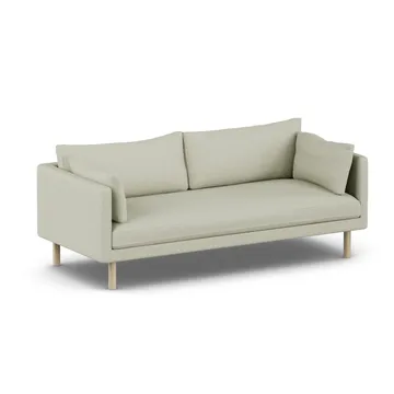 Linnevik καναπές - Luiza Beige 3981-Λευκή λαδωμένη δρυς, 3 θέσεων, χωρίς φούστα - 1898