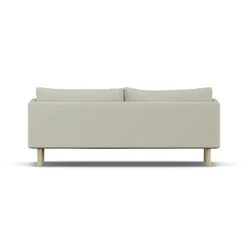 Linnevik καναπές - Luiza Beige 3981-Λευκή λαδωμένη δρυς, 3 θέσεων, χωρίς φούστα - 1898