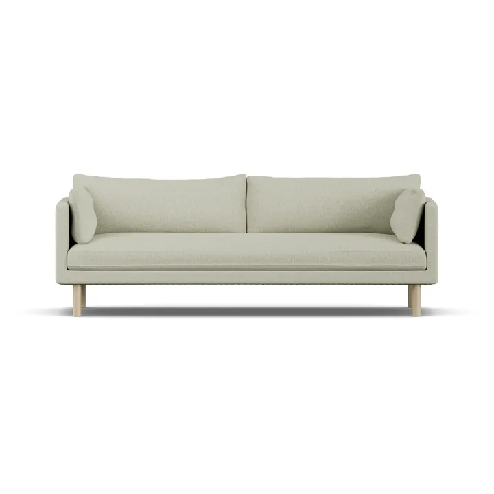 Linnevik καναπές - Luiza Beige 3981-Λευκή λαδωμένη δρυς, 4 θέσεων, χωρίς φούστα - 1898