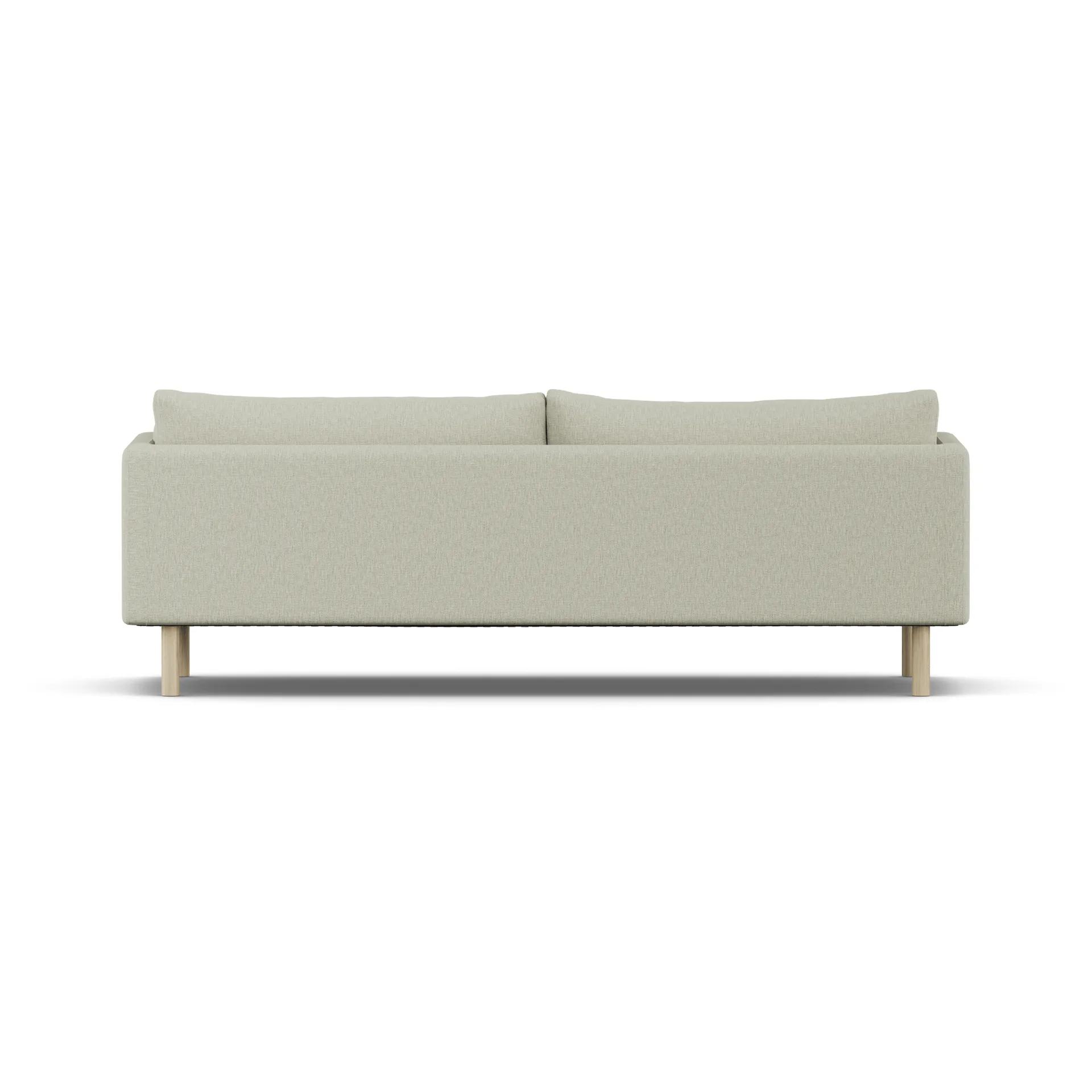 Linnevik καναπές, Luiza Beige 3981-Λευκή λαδωμένη δρυς, 4 θέσεων, χωρίς φούστα 1898
