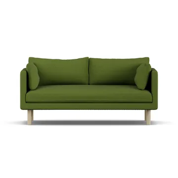 Linnevik καναπές - Luiza Green 3975-Λευκή λαδωμένη δρυς, 2 θέσεων, χωρίς φούστα - 1898