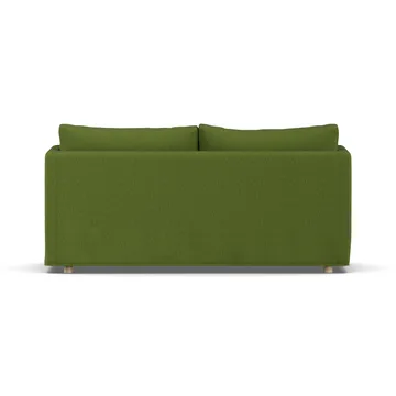 Linnevik καναπές - Luiza Green 3975-Λευκή λαδωμένη δρυς, 2 θέσεων, με φούστα - 1898