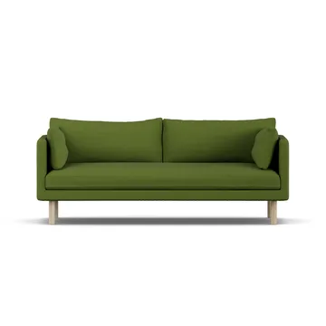 Linnevik καναπές - Luiza Green 3975-Λευκή λαδωμένη δρυς, 3 θέσεων, χωρίς φούστα - 1898