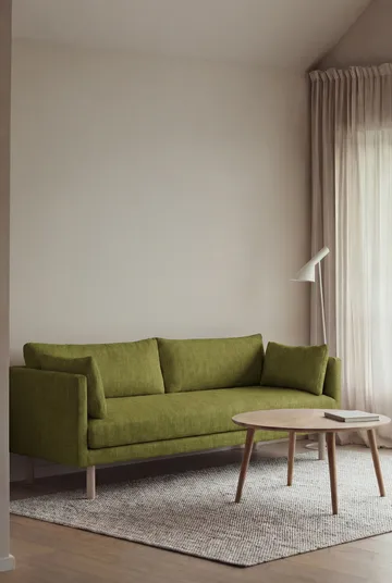 Linnevik καναπές - Luiza Green 3975-Λευκή λαδωμένη δρυς, 3 θέσεων - 1898