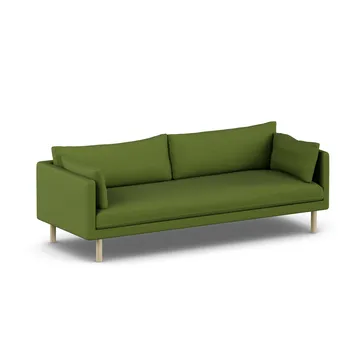 Linnevik καναπές - Luiza Green 3975-Λευκή λαδωμένη δρυς, 4 θέσεων, χωρίς φούστα - 1898