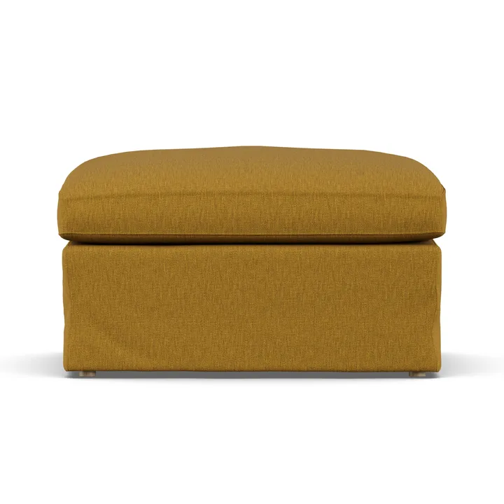 Linnevik υποπόδιο - Luiza Mustard 3972-Λευκή λαδωμένη δρυς, με φούστα - 1898