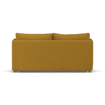 Linnevik καναπές - Luiza Mustard 3972-Λευκή λαδωμένη δρυς, 2 θέσεων, με φούστα - 1898