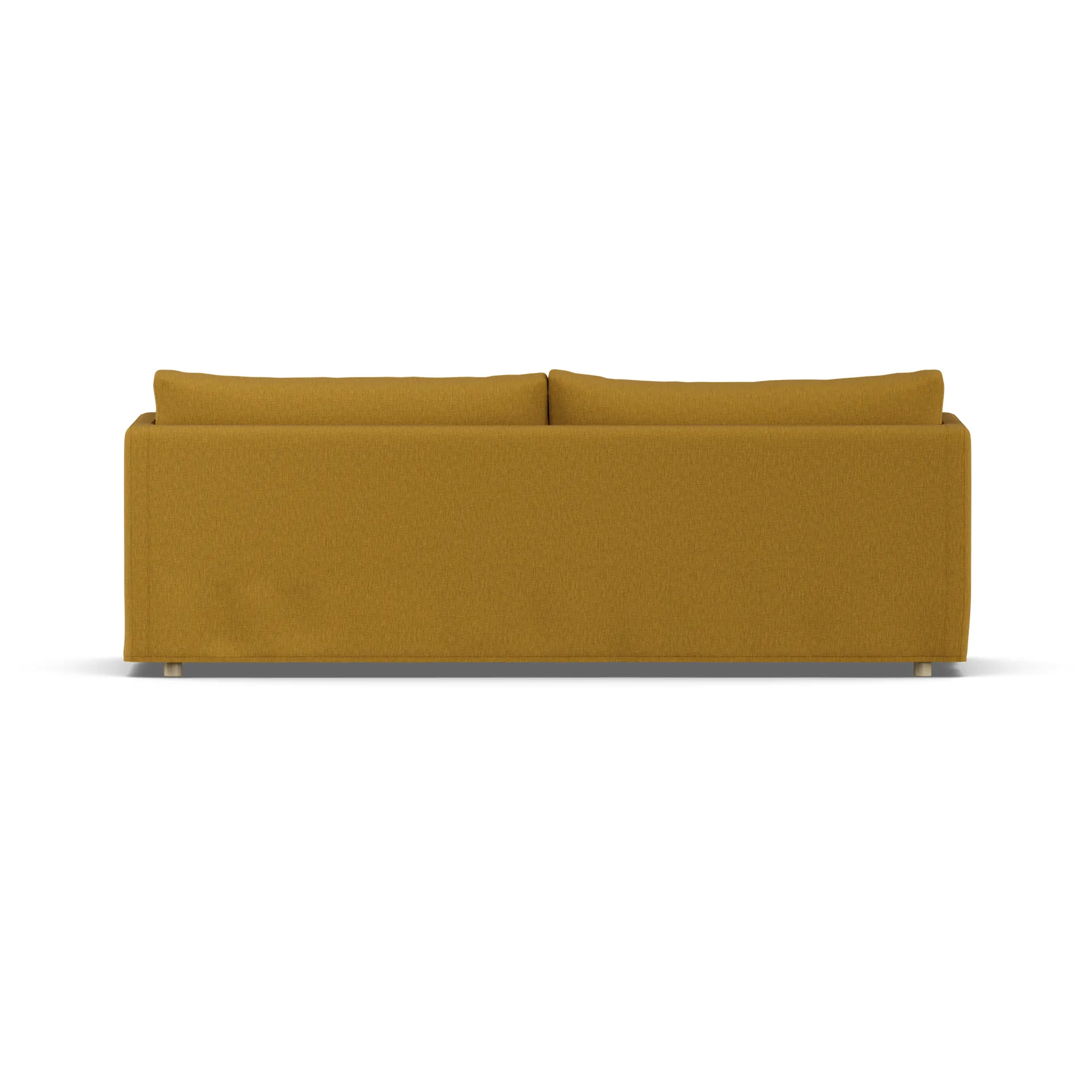 Linnevik καναπές, Luiza Mustard 3972-Λευκή λαδωμένη δρυς, 4 θέσεων, με φούστα 1898