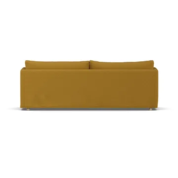 Linnevik καναπές - Luiza Mustard 3972-Λευκή λαδωμένη δρυς, 4 θέσεων, με φούστα - 1898