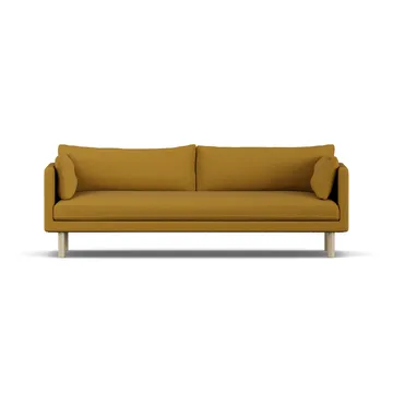 Linnevik καναπές - Luiza Mustard 3972-Λευκή λαδωμένη δρυς, 4 θέσεων, χωρίς φούστα - 1898