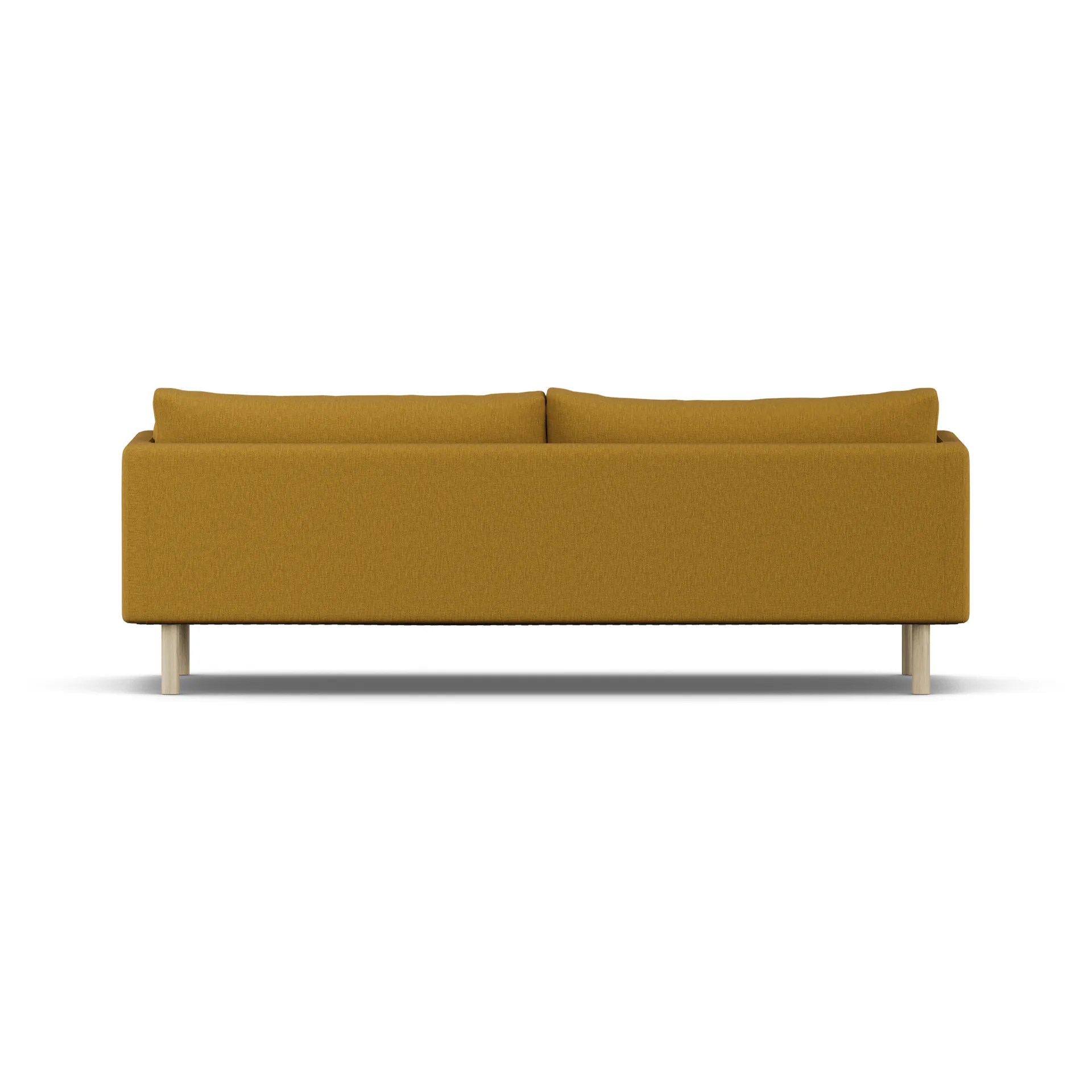 Linnevik καναπές, Luiza Mustard 3972-Λευκή λαδωμένη δρυς, 4 θέσεων, χωρίς φούστα 1898