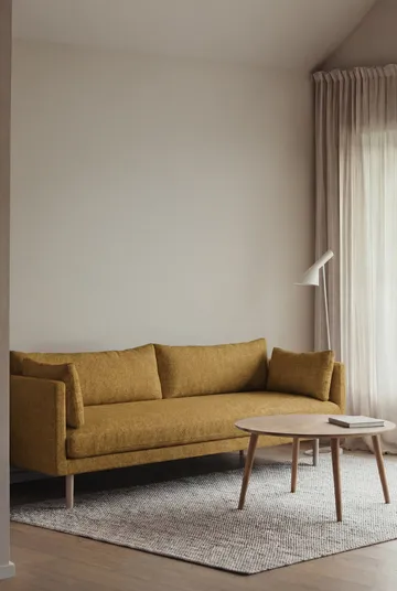 Linnevik καναπές - Luiza Mustard 3972-Λευκή λαδωμένη δρυς, 4 θέσεων - 1898