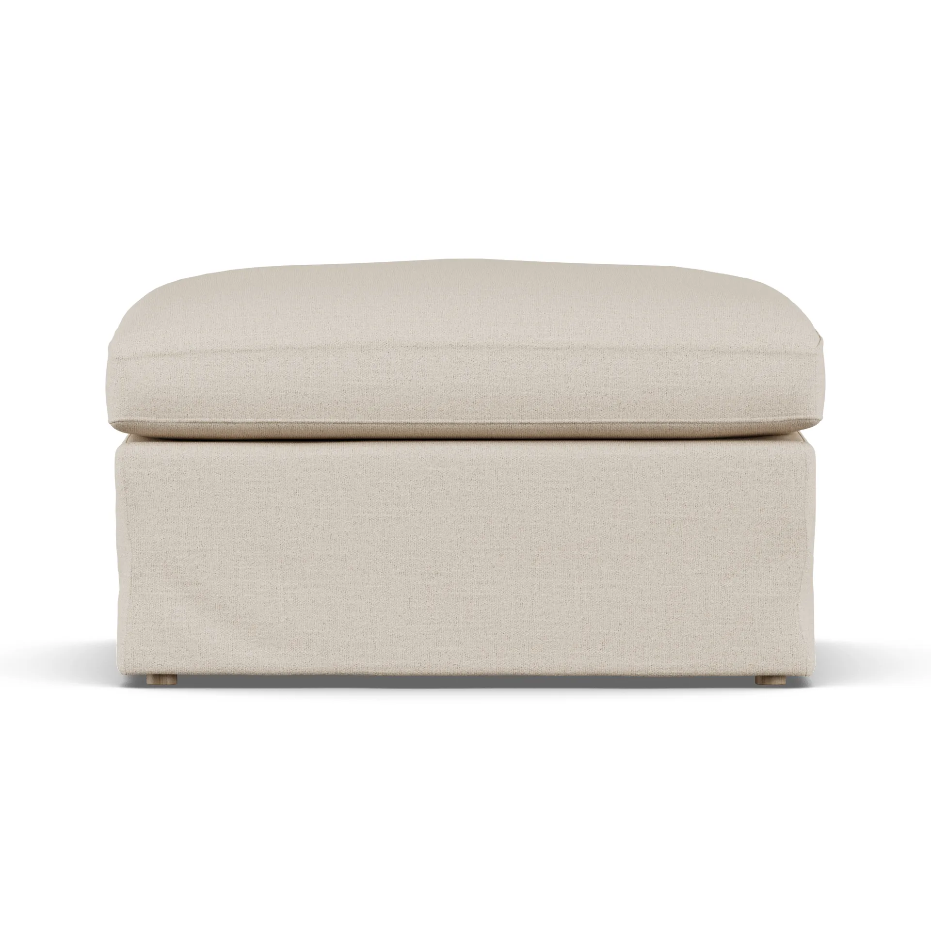 Linnevik υποπόδιο, Same Beige 6670-Λευκή λαδωμένη δρυς, με φούστα 1898