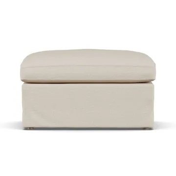Linnevik υποπόδιο - Same Beige 6670-Λευκή λαδωμένη δρυς, με φούστα - 1898