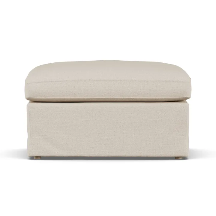 Linnevik υποπόδιο - Same Beige 6670-Λευκή λαδωμένη δρυς, με φούστα - 1898