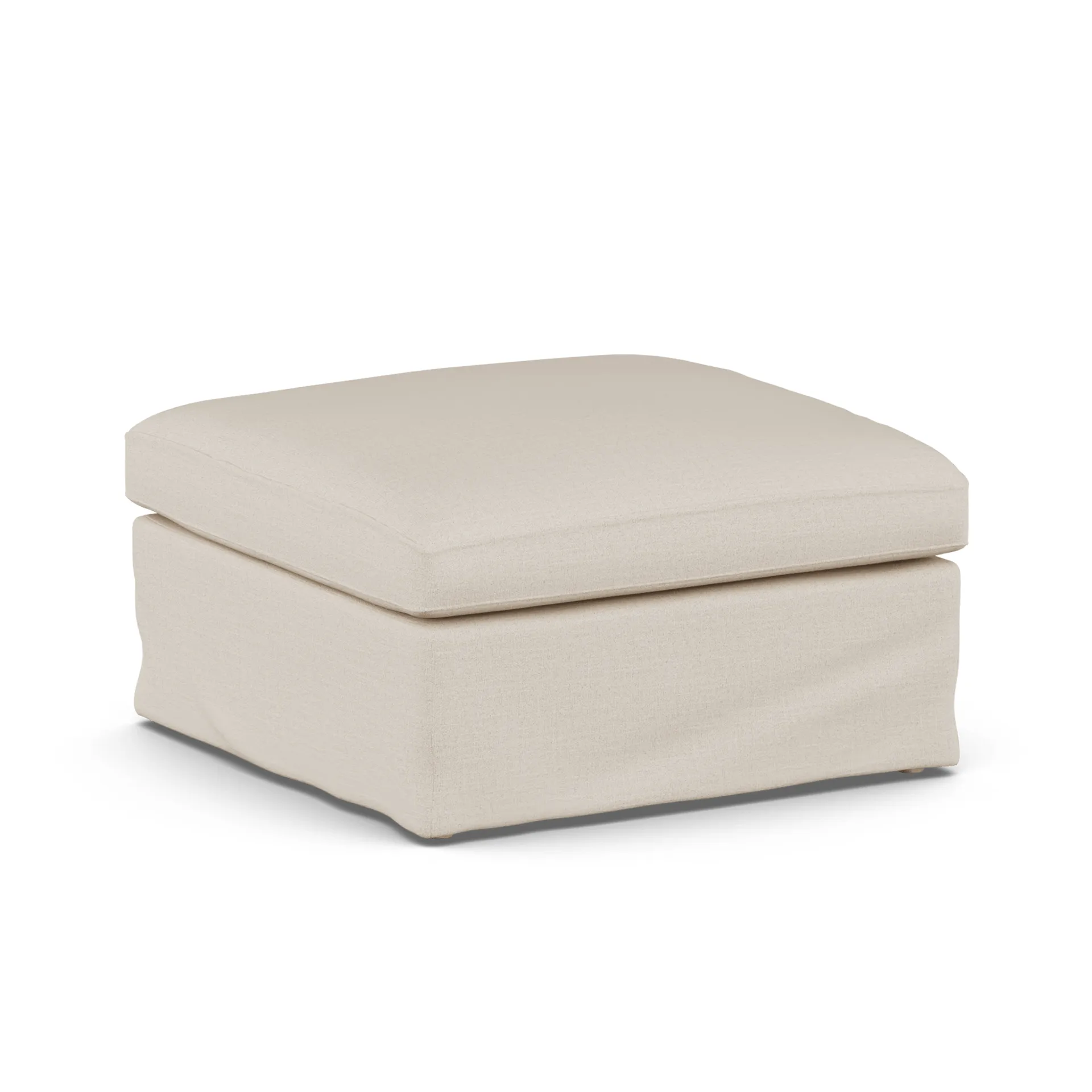 Linnevik υποπόδιο, Same Beige 6670-Λευκή λαδωμένη δρυς, με φούστα 1898