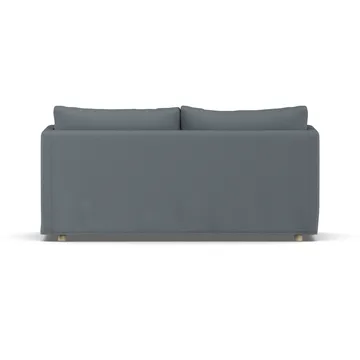 Linnevik καναπές - Same Blue 6678-Λευκή λαδωμένη δρυς, 2 θέσεων, με φούστα - 1898