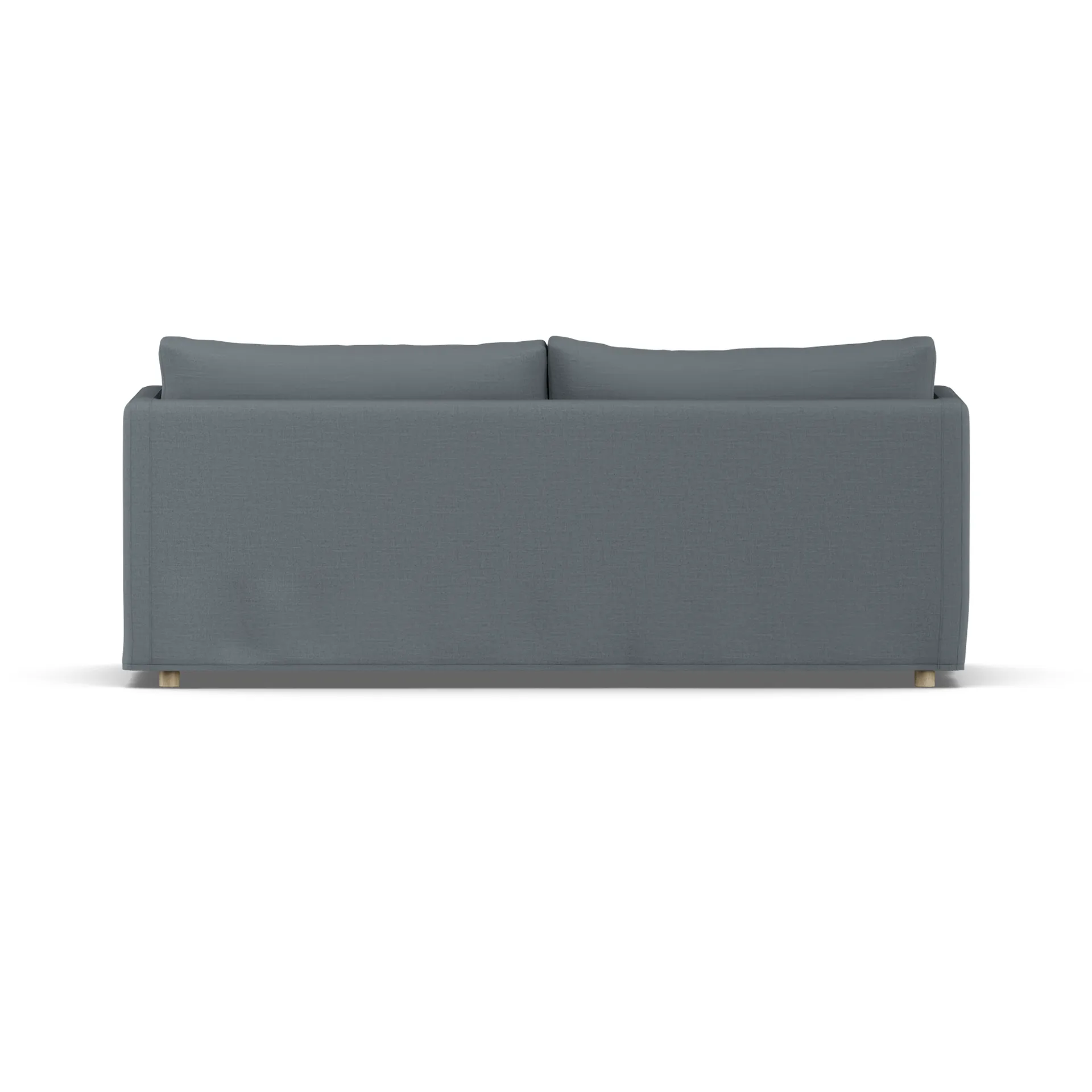 Linnevik καναπές, Same Blue 6678-Λευκή λαδωμένη δρυς, 3 θέσεων, με φούστα 1898