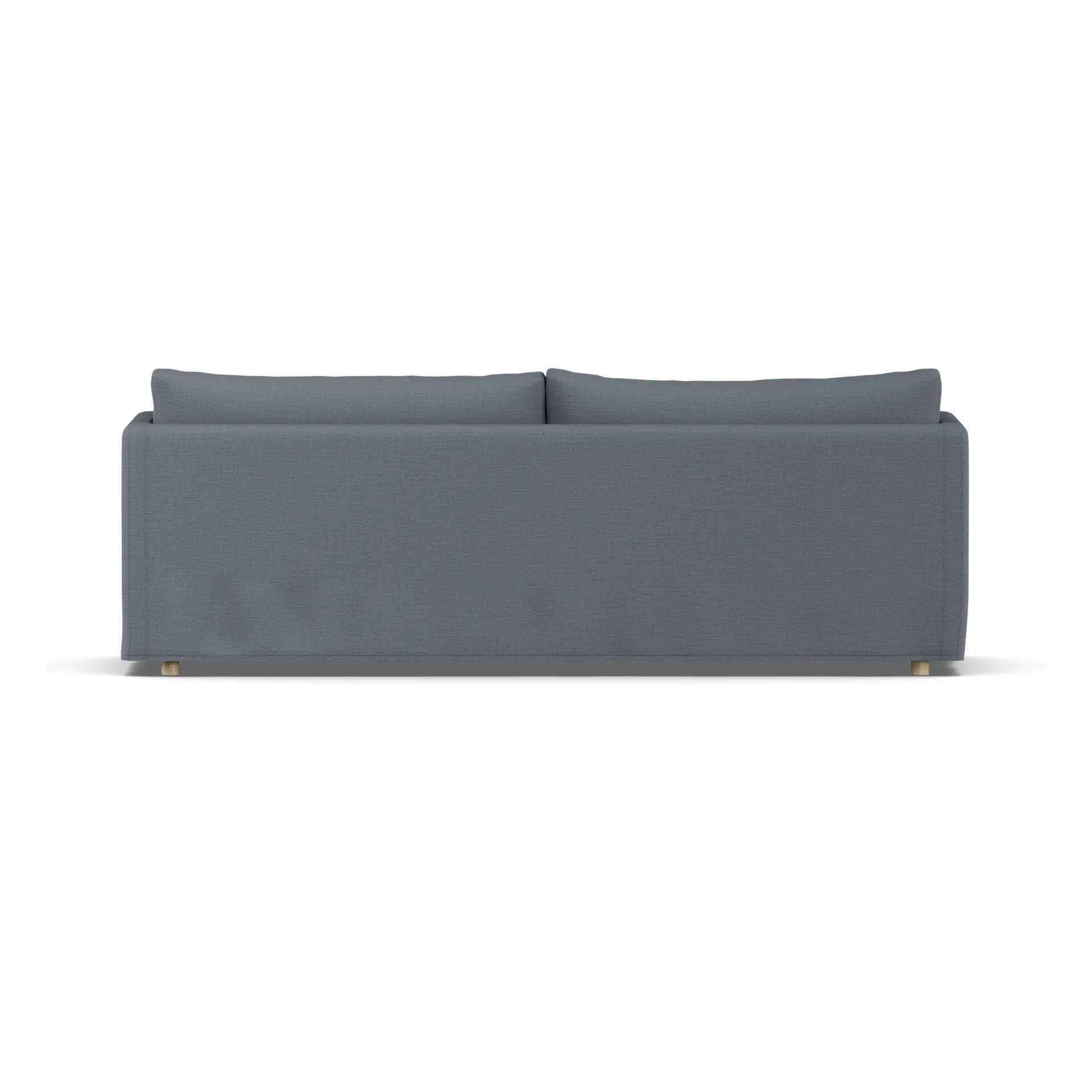 Linnevik καναπές, Same Blue 6678-Λευκή λαδωμένη δρυς, 4 θέσεων, με φούστα 1898