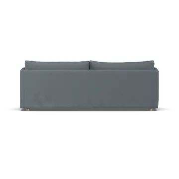 Linnevik καναπές - Same Blue 6678-Λευκή λαδωμένη δρυς, 4 θέσεων, με φούστα - 1898