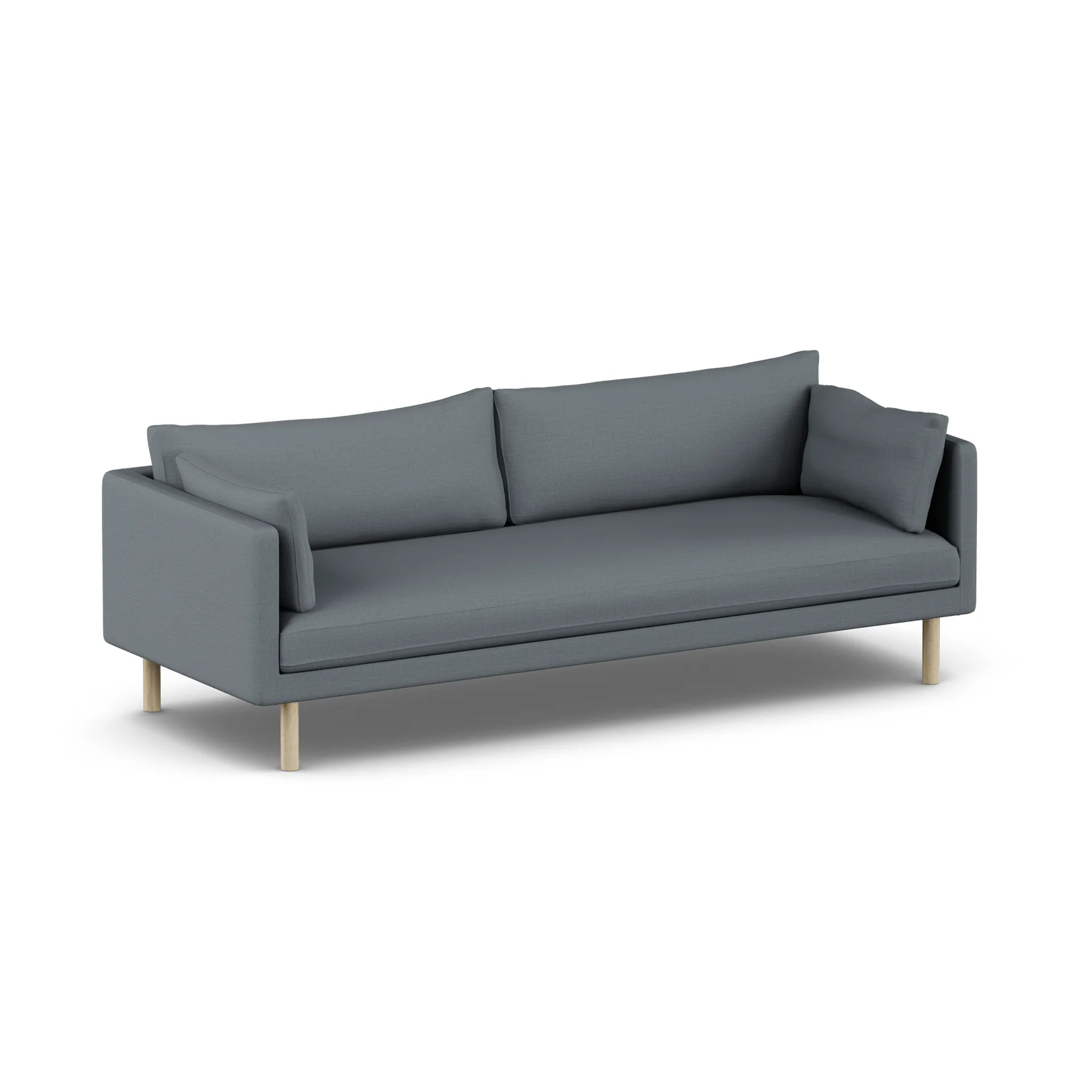 Linnevik καναπές, Same Blue 6678-Λευκή λαδωμένη δρυς, 4 θέσεων, χωρίς φούστα 1898