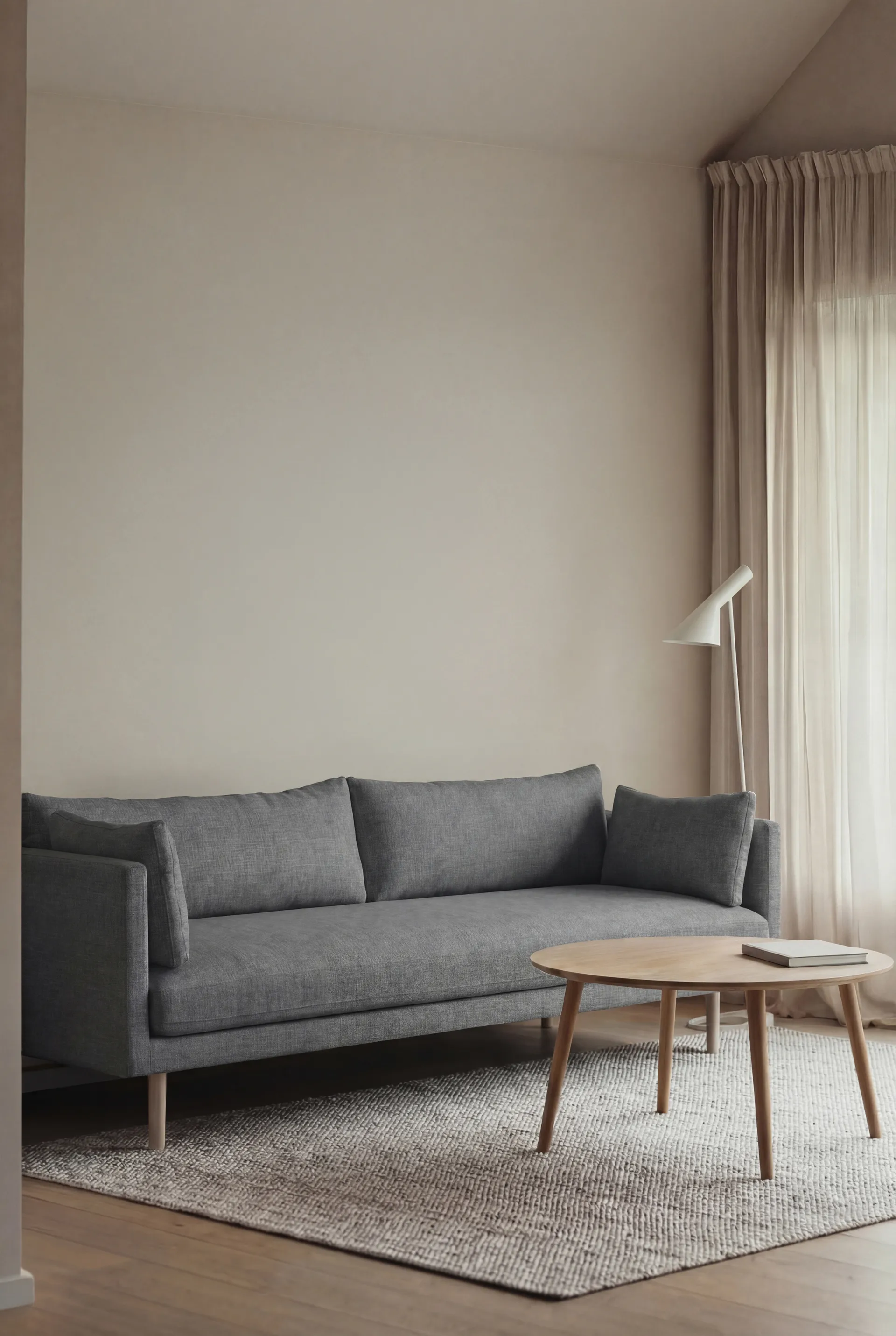 Linnevik καναπές, Same Blue 6678-Λευκή λαδωμένη δρυς, 4 θέσεων 1898