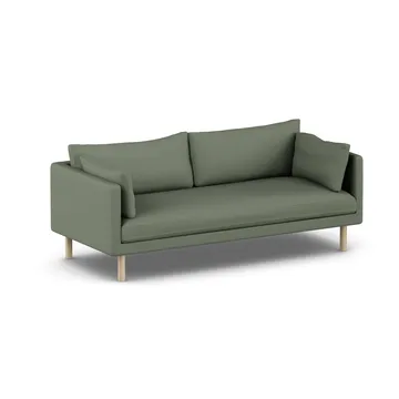 Linnevik καναπές - Same Forest 6677-Λευκή λαδωμένη δρυς, 3 θέσεων, χωρίς φούστα - 1898