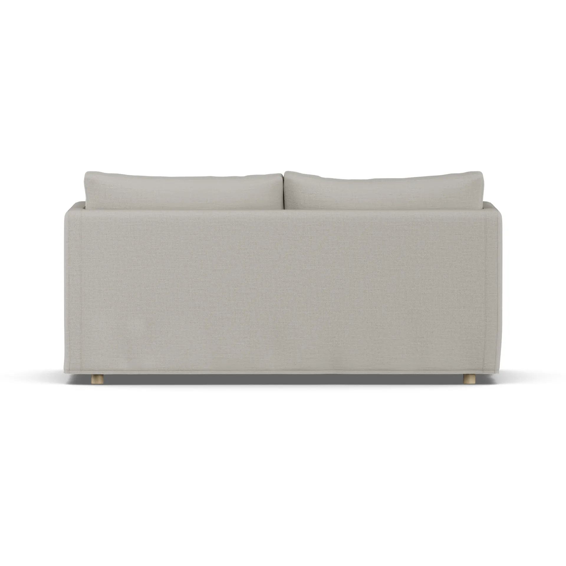 Linnevik καναπές, Same Grey 6673-Λευκή λαδωμένη δρυς, 2 θέσεων, με φούστα 1898