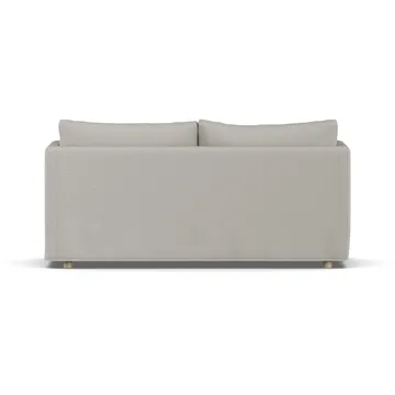 Linnevik καναπές - Same Grey 6673-Λευκή λαδωμένη δρυς, 2 θέσεων, με φούστα - 1898
