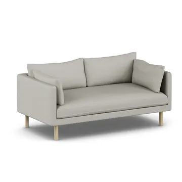 Linnevik καναπές - Same Grey 6673-Λευκή λαδωμένη δρυς, 2 θέσεων, χωρίς φούστα - 1898