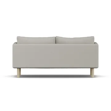 Linnevik καναπές - Same Grey 6673-Λευκή λαδωμένη δρυς, 2 θέσεων, χωρίς φούστα - 1898