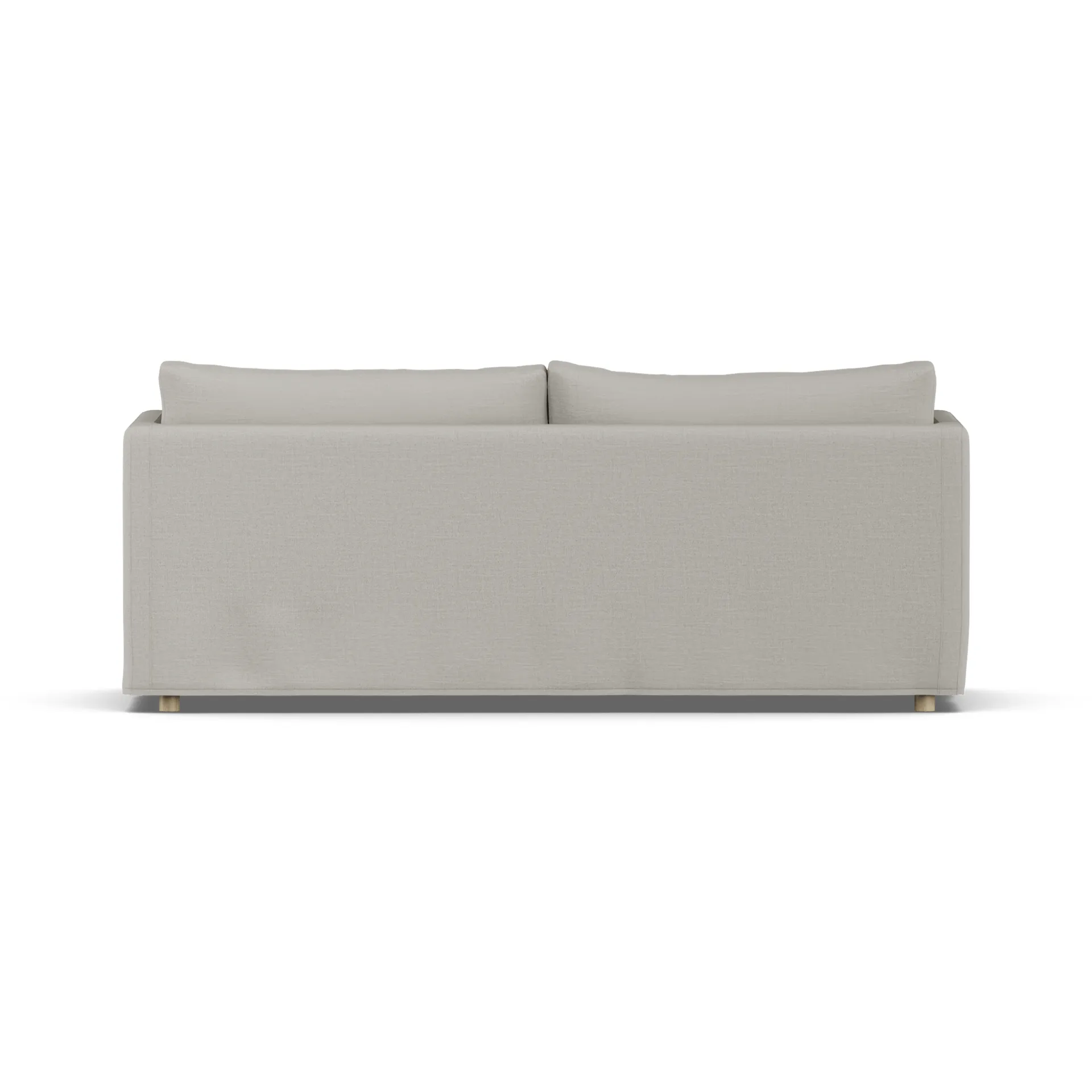 Linnevik καναπές, Same Grey 6673-Λευκή λαδωμένη δρυς, 3 θέσεων, με φούστα 1898