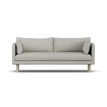 Linnevik καναπές - Same Grey 6673-Λευκή λαδωμένη δρυς, 3 θέσεων, χωρίς φούστα - 1898