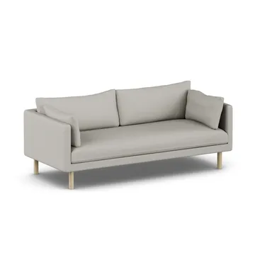 Linnevik καναπές - Same Grey 6673-Λευκή λαδωμένη δρυς, 3 θέσεων, χωρίς φούστα - 1898