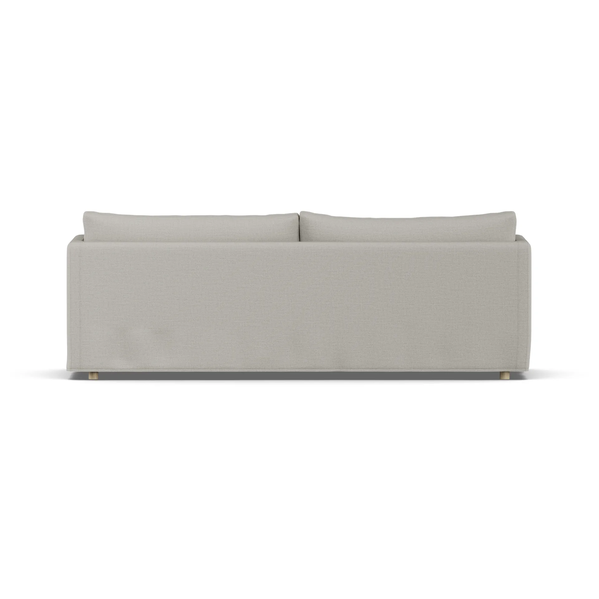 Linnevik καναπές, Same Grey 6673-Λευκή λαδωμένη δρυς, 4 θέσεων, με φούστα 1898