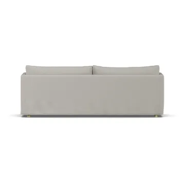 Linnevik καναπές - Same Grey 6673-Λευκή λαδωμένη δρυς, 4 θέσεων, με φούστα - 1898