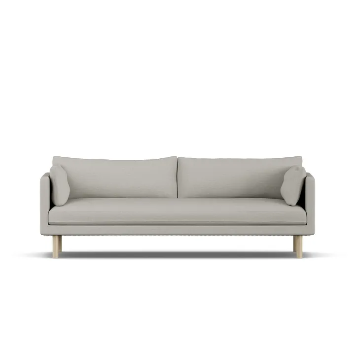 Linnevik καναπές - Same Grey 6673-Λευκή λαδωμένη δρυς, 4 θέσεων, χωρίς φούστα - 1898