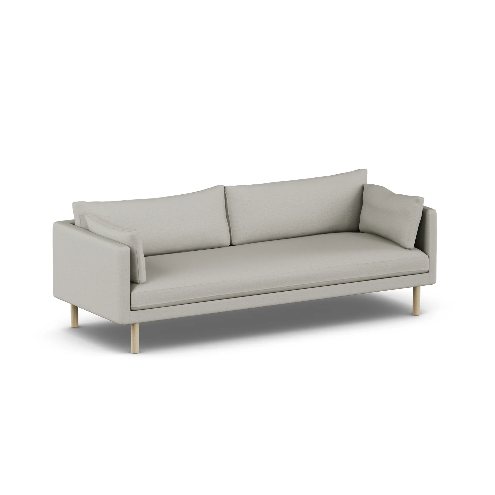Linnevik καναπές, Same Grey 6673-Λευκή λαδωμένη δρυς, 4 θέσεων, χωρίς φούστα 1898